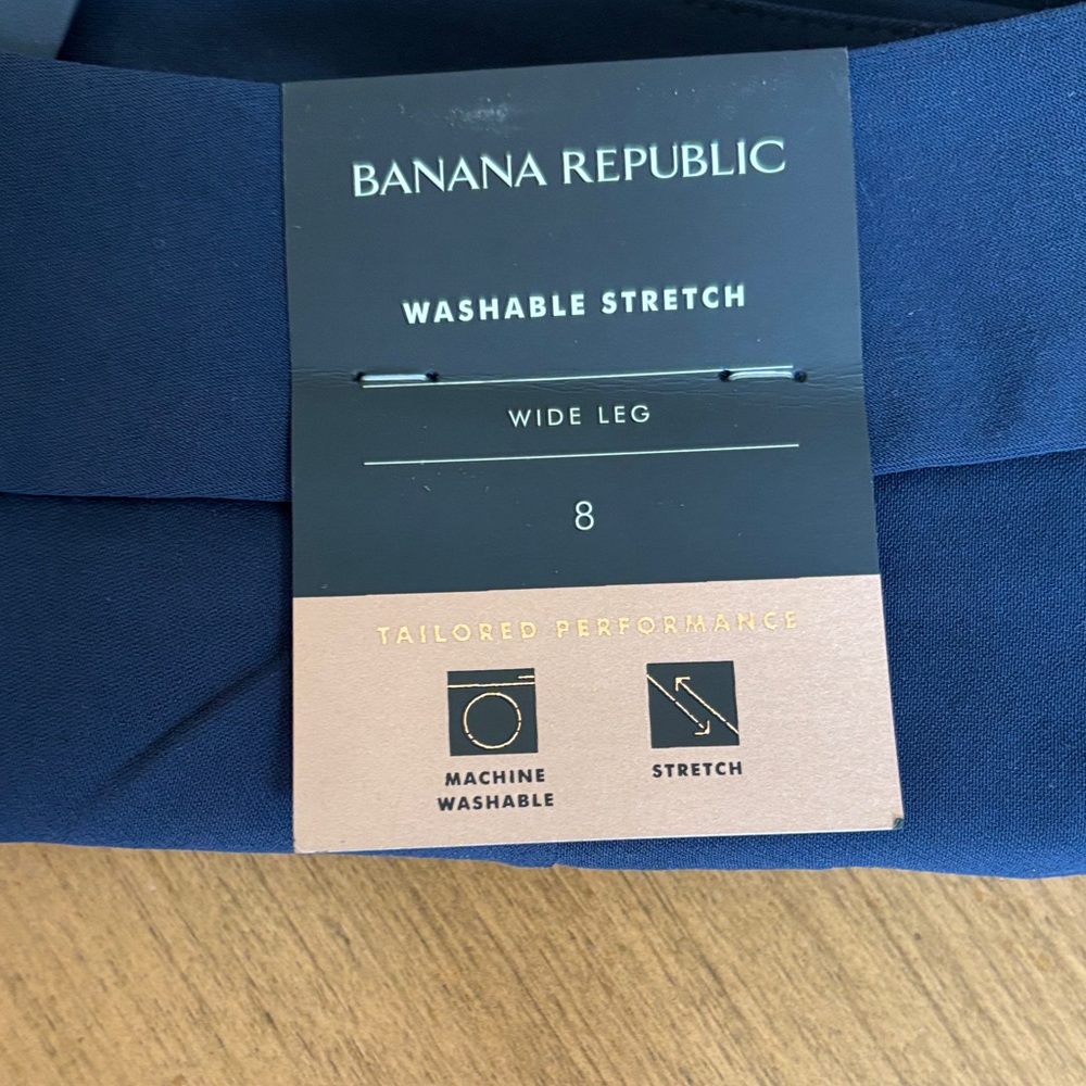 Banana Republic Deep Blue Wide Leg Trousers